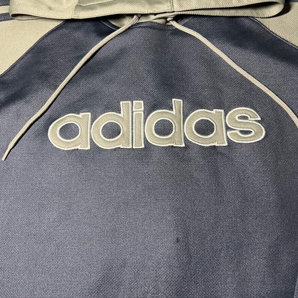 Adidas Vintage #03 Logo Patch Black/Olive Long Sleeve Hoodie Mens Size 2XL - Picture 2 of 12